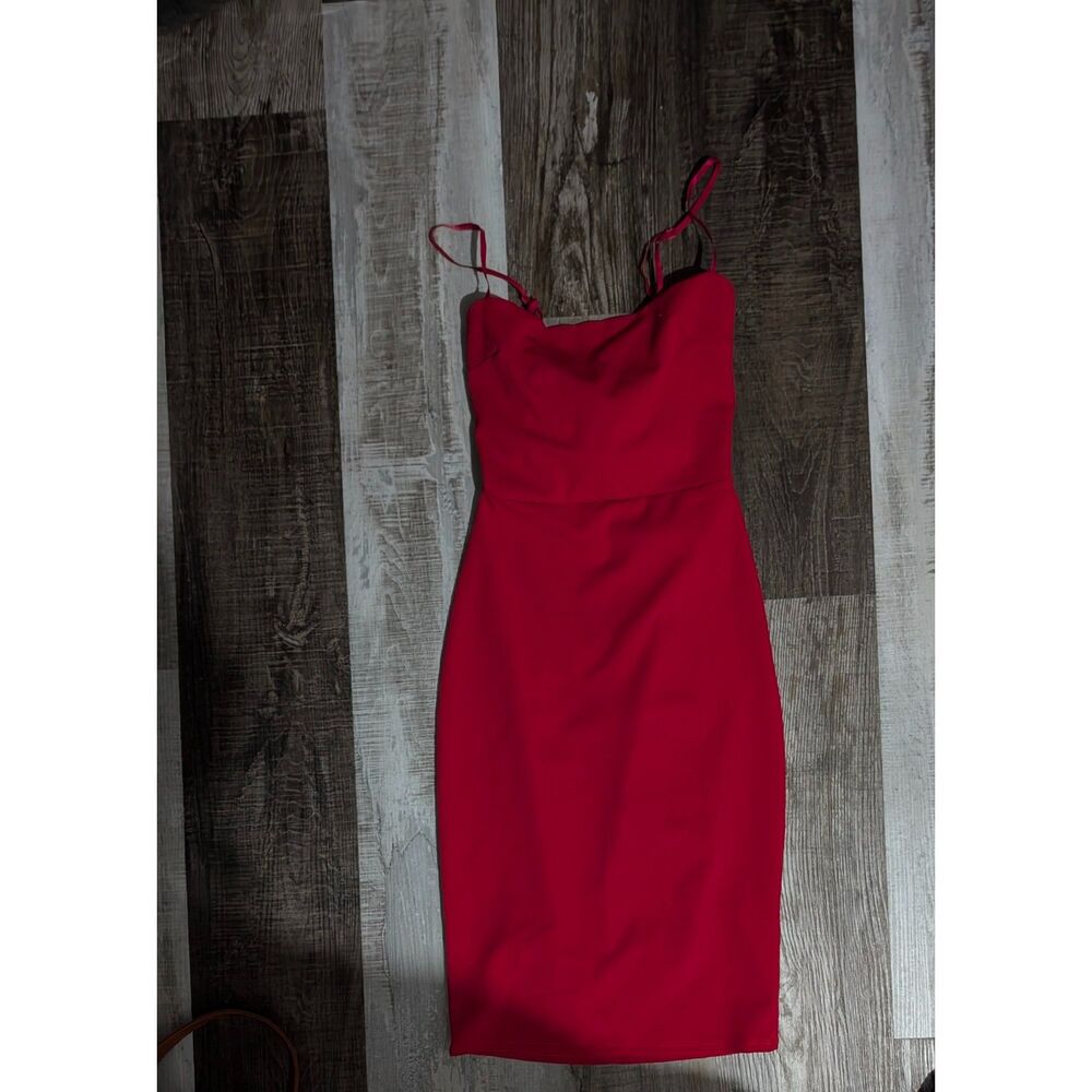 red bodycon cutout Mini dress size xs